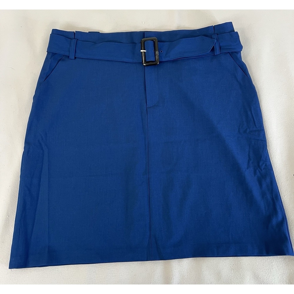 Banana Republic Women's Skirt Blue Belted Sz 18 New